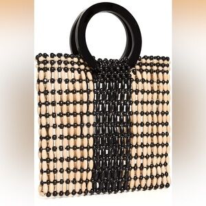 L*Space Rocky Wood Beaded Bone/Black